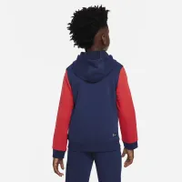 Paris Saint-Germain Club Big дитячі (для хлопчиків) Nike Soccer Full-Zip French Terry Толстовка з капюшоном блакитний