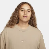 Nike Sportswear Premium Essentials мужские футболка цвет коричневый