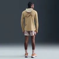 Nike чоловічі Dri-FIT UV Hooded Running Top колір коричневий