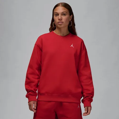 Nike Jordan Brooklyn Fleece женская Crew-Neck свитшот цвет красный