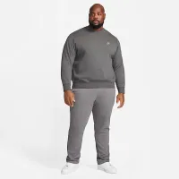 Nike Sportswear Club Fleece мужские Crew цвет серый