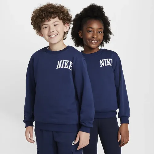 Nike Sportswear Club Big дитячі French Terry Crew-Neck світшот блакитний