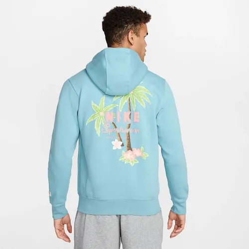 Nike Club чоловічі Full-Zip Fleece Толстовка з капюшоном блакитний