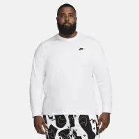 Nike Sportswear Club мужские Long-Sleeve футболка цвет белый