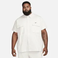 Nike Life чоловічі Woven Military Short-Sleeve Button-Down Shirt колір сірий