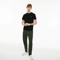 Футболка Lacoste Crew Neck Pime хлопковыеJersey TH6709-031 -  Черная