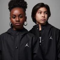 Nike Jordan Big детские Rain Куртка цвет черный