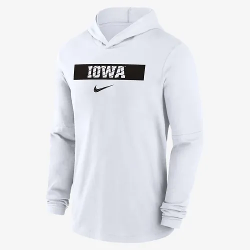 Iowa Hawkeyes Sideline чоловічі Nike Dri-FIT College Long-Sleeve Hooded Top колір білий