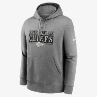Kansas City Chiefs Super Bowl LIX Bound Nola Inspiколір червоний чоловічі Nike NFL Pullover Толстовка з капюшоном колір сірий