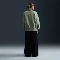 Nike Sportswear Tech Fleece женская оверсайз Crew-Neck свитшот цвет зеленый