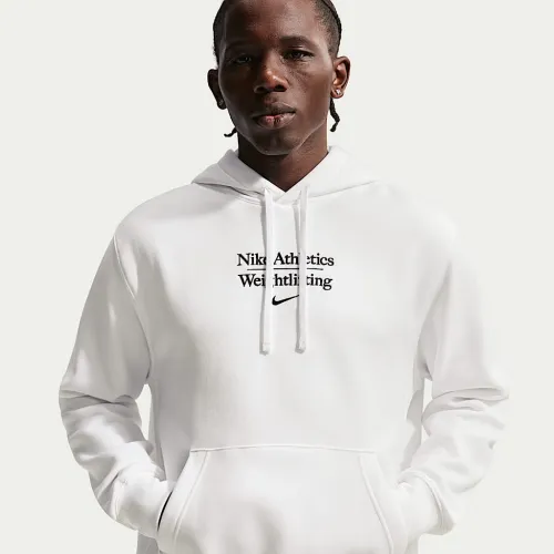 Nike чоловічі Weightlifting Pullover Толстовка з капюшоном колір білий