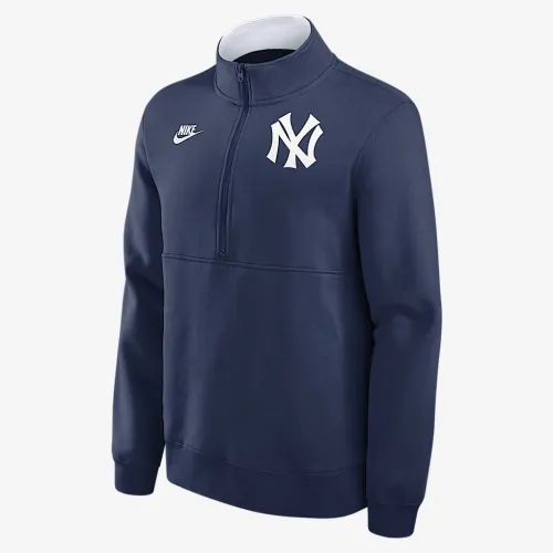 New York Yankees Cooperstown чоловічі Nike MLB 1/2-Zip Crew блакитний