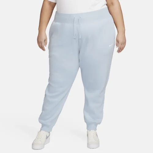 Nike Sportswear Phoenix Fleece женская С высокой Талией Joggers (большие размеры) синий