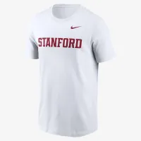 Stanford Cardinal Primetime Wordmark мужские Nike College футболка цвет белый