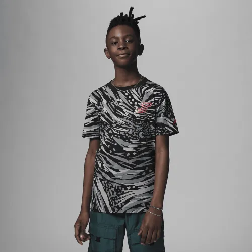 Nike Jordan Tatum Zoo Tee Big Kids T-Shirt Black