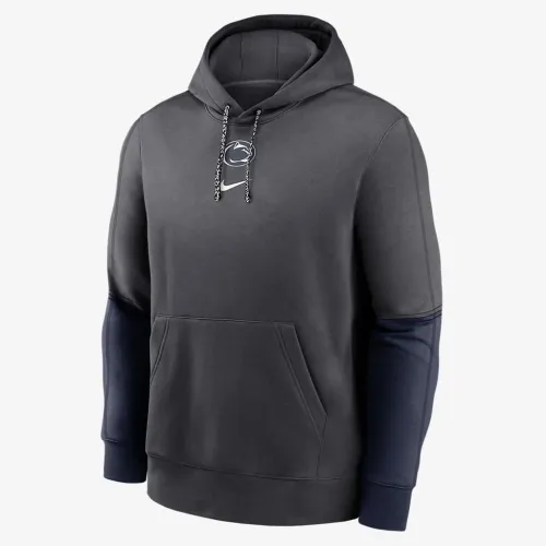 Penn State Nittany Lions Sideline Team Issue Club чоловічі Nike College Pullover Толстовка з капюшоном колір сірий