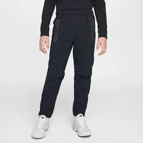 Nike Tech Big детские (для мальчиков) Woven Pants цвет черный