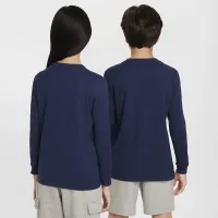 Nike Sportswear Big дитячі Long-Sleeve футболка блакитний