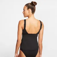 Nike Tankini жіноча Swimsuit Top колір чорний
