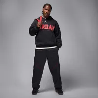 Nike Jordan Brooklyn Fleece мужские оверсайз Pullover Толстовка с капюшоном цвет черный