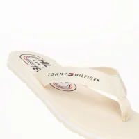 Japonki Tommy Hilfiger Global Stripes Flat Beach Sandal FW0FW07856-AEF - Бежевый