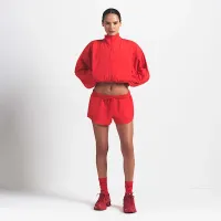 NikeSKIMS Woven Nylon жіноча Crop Куртка колір червоний
