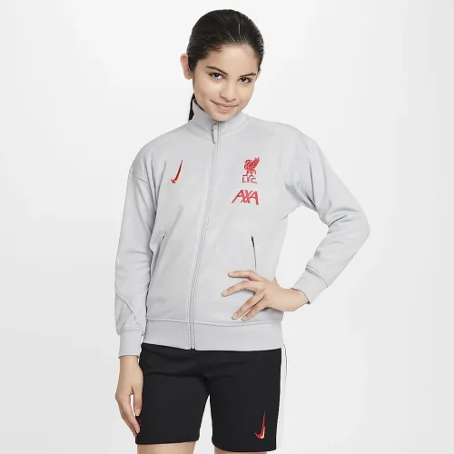 Liverpool FC Academy Pro Third Big детские Nike Dri-FIT Soccer Anthem Куртка цвет серый