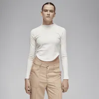 Nike Jordan жіноча Long-Sleeve Knit Top колір білий