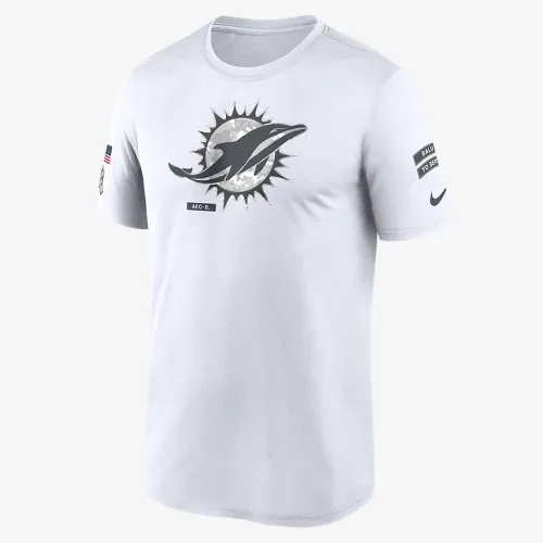 Miami Dolphins Salute to Service Primary Edge Legend чоловічі Nike Dri-FIT NFL футболка колір білий