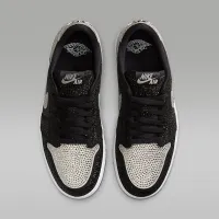 Nike Air Jordan 1 Retro Low OG with Swarovski® crystals жіноча Кросівки колір сірий