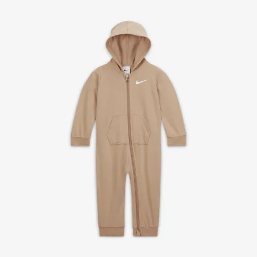 Nike Essentials Baby (12-24M) Hooded Coverall цвет коричневый