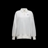 Nike Sportswear Phoenix Fleece женская оверсайз 1/4-Zip Polo цвет белый
