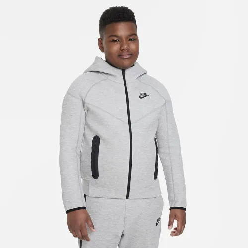 Nike Sportswear Tech Fleece Big дитячі (для хлопчиків) Full-Zip Толстовка з капюшоном (Extended Size) колір сірий