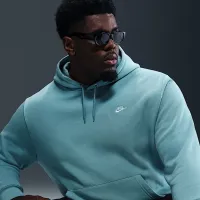 Nike Club чоловічі Pullover Fleece Толстовка з капюшоном блакитний
