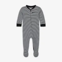 Nike Baby Essentials Baby (0-9M) Striped Footed Coverall колір чорний