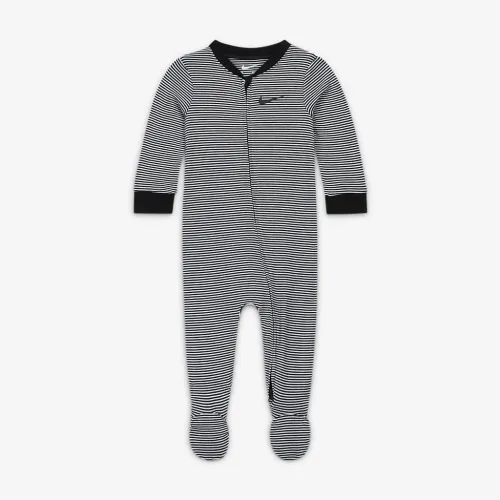 Nike Baby Essentials Baby (0-9M) Striped Footed Coverall колір чорний
