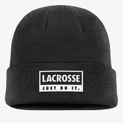 Nike Swoosh Peak Lacrosse Beanie колір чорний