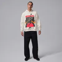 Nike Jordan Brooklyn Fleece мужские Pullover Толстовка с капюшоном цвет белый