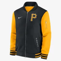 Pittsburgh Pirates Authentic Collection Dugout чоловічі Nike MLB Full-Zip Bomber Куртка колір чорний
