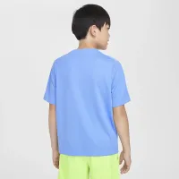 Nike Multi Big детские (для мальчиков) Dri-FIT Graphic тренировочные Top синий