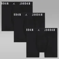 Nike Jordan Flight Dri-FIT Big детские Poly трусы (3 пары) цвет черный