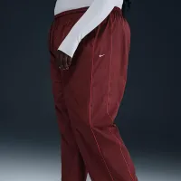 Nike Windrunner жіноча З високою талією Woven Open-Hem Pants (великі розміри) колір червоний