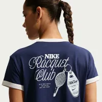 Nike Heritage жіноча Short-Sleeve Tennis футболка блакитний