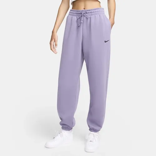 Nike Sportswear Phoenix Fleece женская С высокой Талией оверсайз Sweatpants цвет фиолетовый