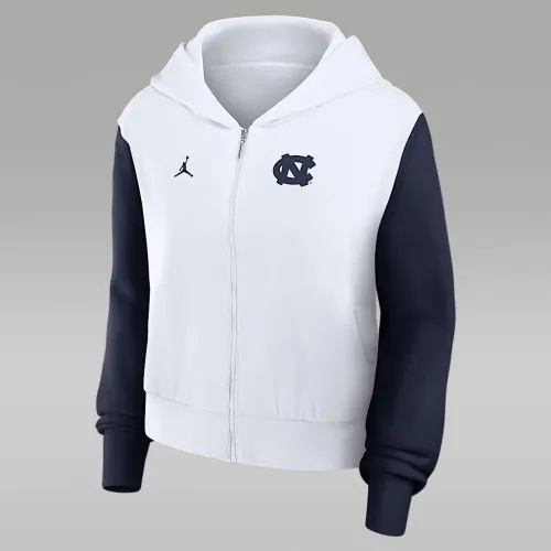 Nike North Carolina Athletic Prep Colorblocked Script Women’s Jordan Brand College Full-Zip Толстовка з капюшоном колір білий