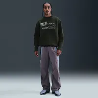 Nike Tech чоловічі Fleece Crew with Reflective Accents колір зелений