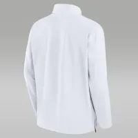 Michigan Wolverines Sideline Coach чоловічі Nike College 1/2-Zip Hooded Куртка колір білий