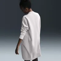 Nike Sportswear Phoenix Fleece жіноча оверсайз Long Cardigan колір коричневий