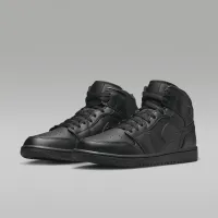 Nike Air Jordan 1 Mid Кроссовки цвет черный