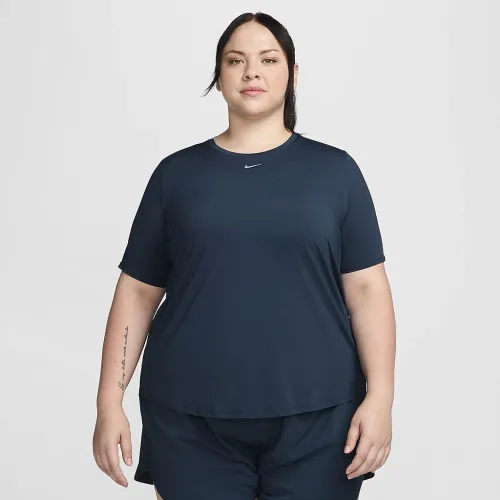 Nike One Classic жіноча Dri-FIT Short-Sleeve Top (великі розміри) блакитний